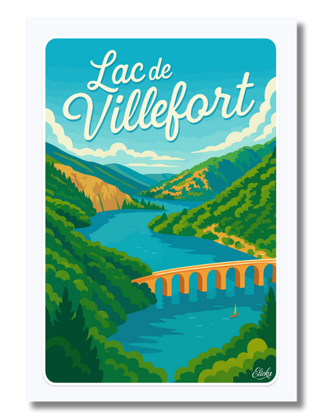 Affiche Lac de Villefort