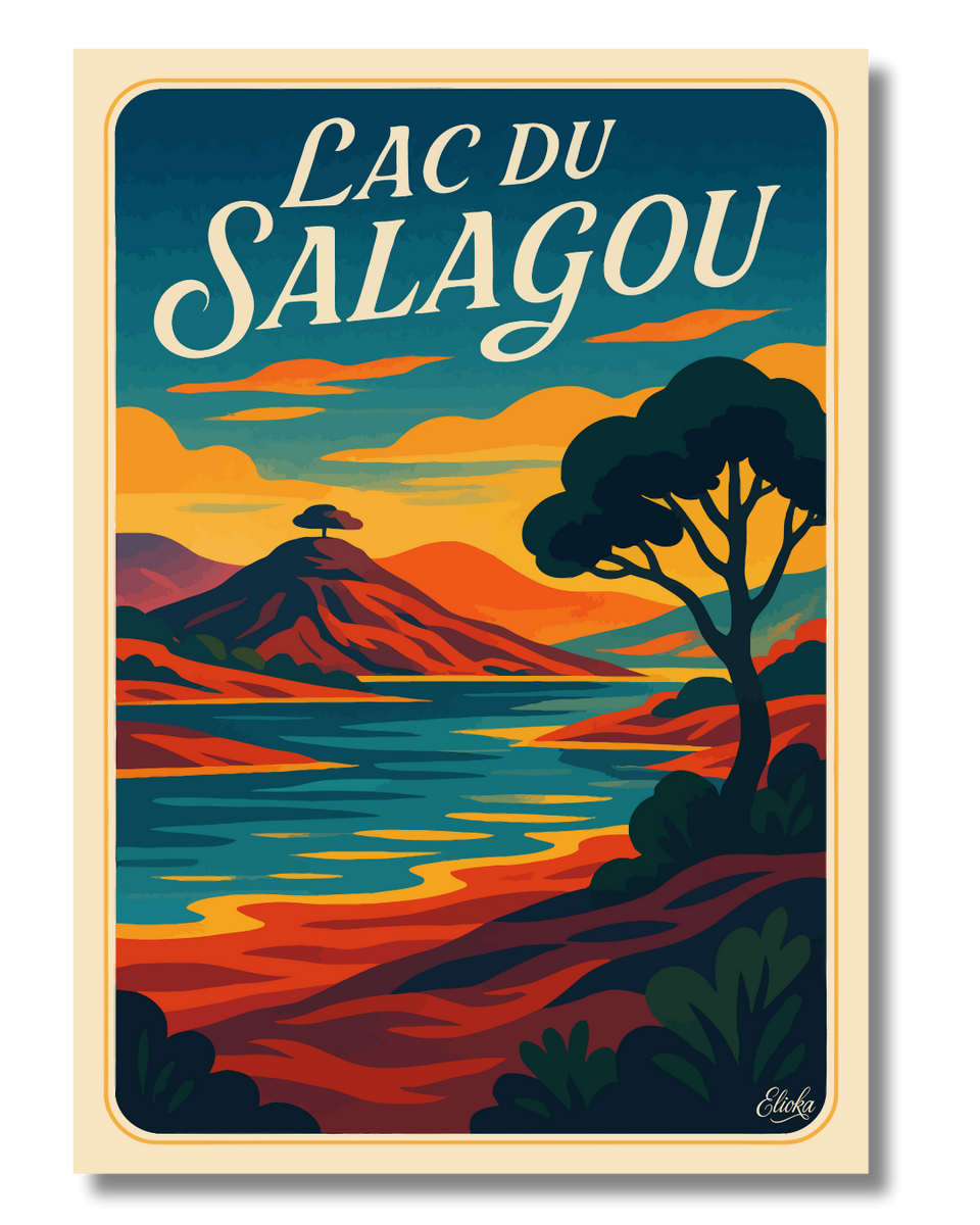 Affiche Lac du Salagou