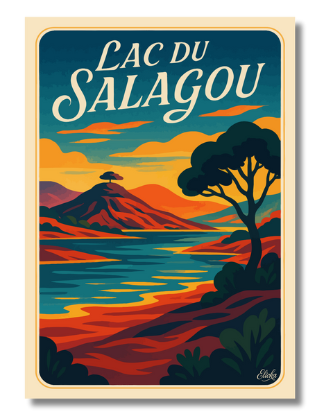 Affiche Lac du Salagou
