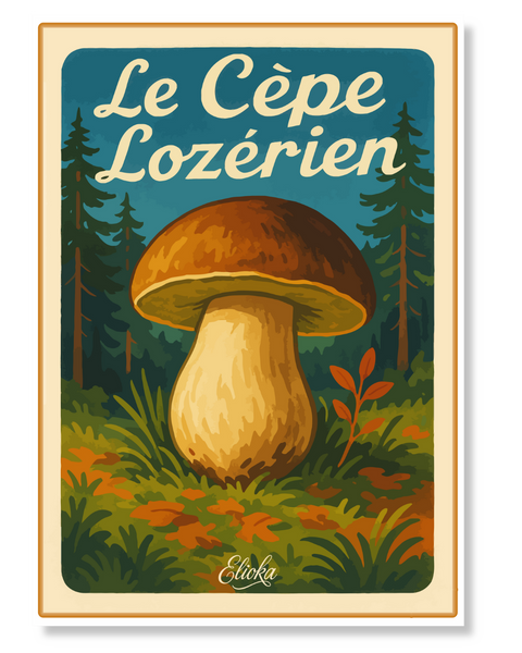 Affiche "Le Cèpe Lozérien"