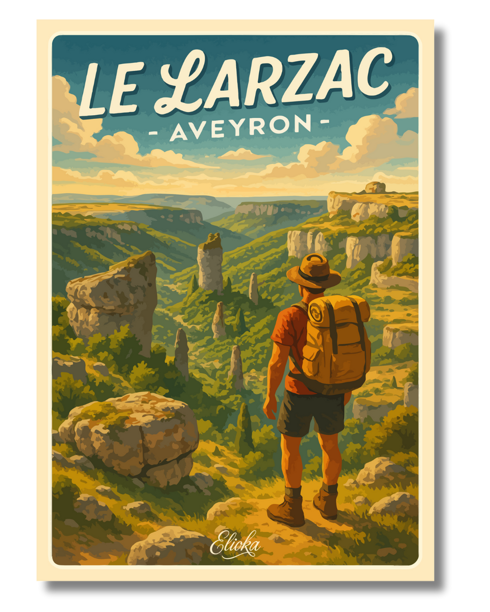 Affiche Le Larzac Aveyron