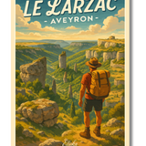 Affiche Le Larzac Aveyron