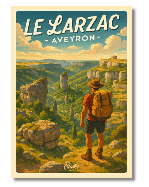 Affiche Le Larzac Aveyron