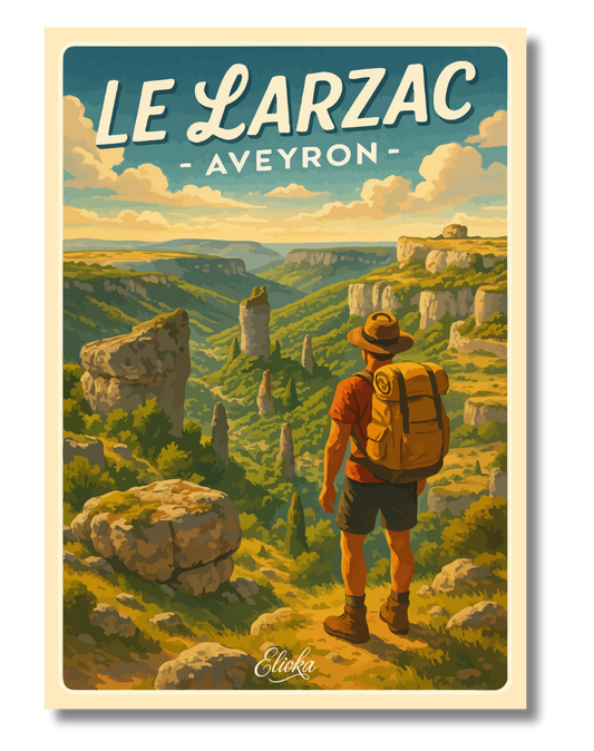 Affiche Le Larzac Aveyron