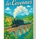 Affiche Le Train à Vapeur Cévennes