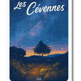 Affiche Les Cévennes Nuit étoilée
