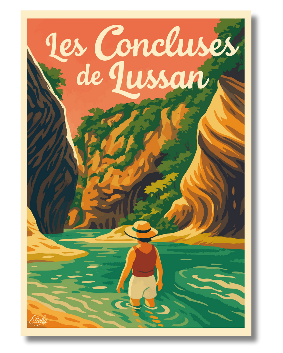 Affiche Les Concluses de Lussan