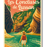 Affiche Les Concluses de Lussan