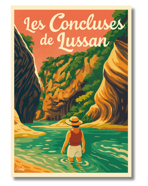 Affiche Les Concluses de Lussan