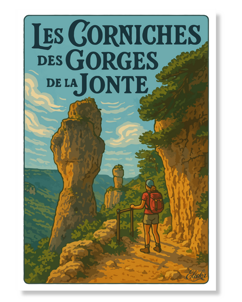 Affiche Les Corniches des Gorges de la Jonte