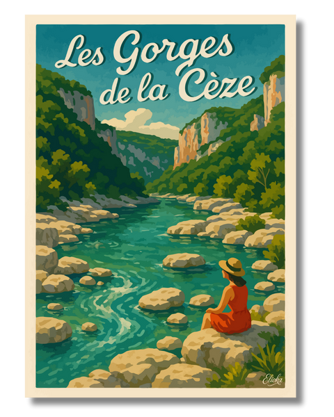 Affiche Les Gorges de la Cèze