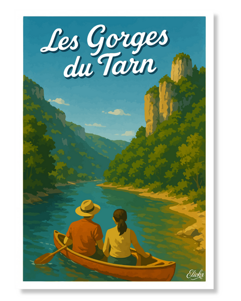 Affiche "Les Gorges du Tarn"