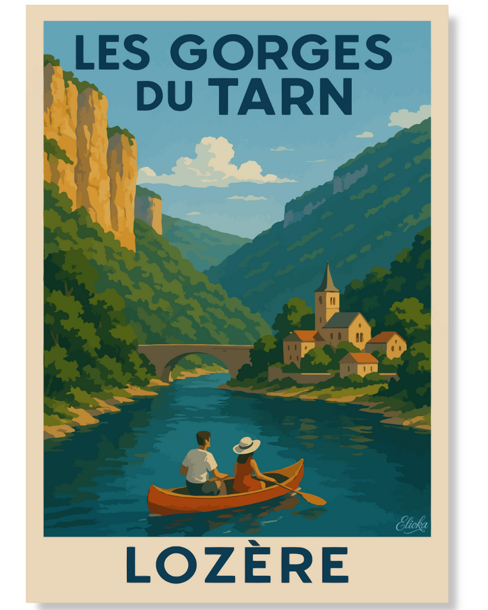Affiche Les Gorges du Tarn Lozere