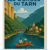 Affiche Les Gorges du Tarn Lozere