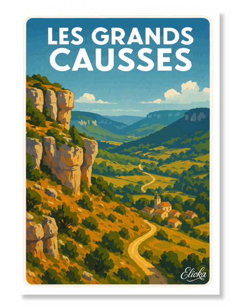 Affiche "Les Grands Causses''