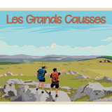 Affiche Les Grands Causses Vintage