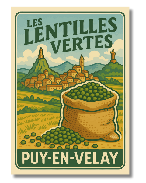 Affiche Les Lentilles Vertes – Puy-en-Velay