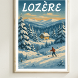 Affiche Lozere en hiver