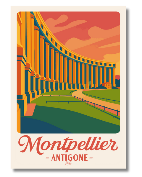 Affiche Montpellier Antigone