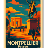 Affiche Montpellier Promenade du Peyrou