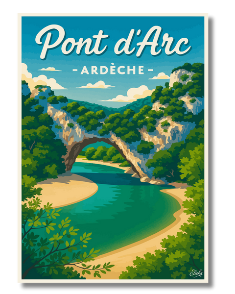 Affiche Pont d'Arc Ardèche