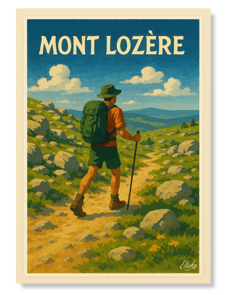 Affiche "Randonnée sur le Mont Lozère"