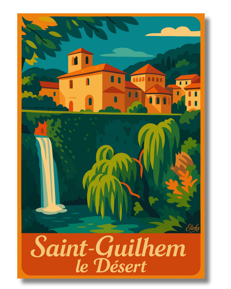 Affiche Saint-Guilhem-le-Désert