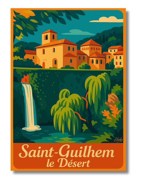 Affiche Saint-Guilhem-le-Désert