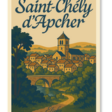 Affiche ''Saint Chély d'Apcher'' Lozère