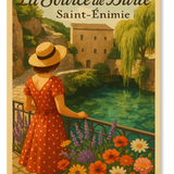 Affiche Saint Enimie La Source de Burle Lozère