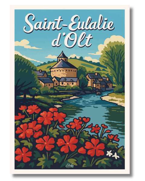 Affiche "Saint Eulalie d'Olt"