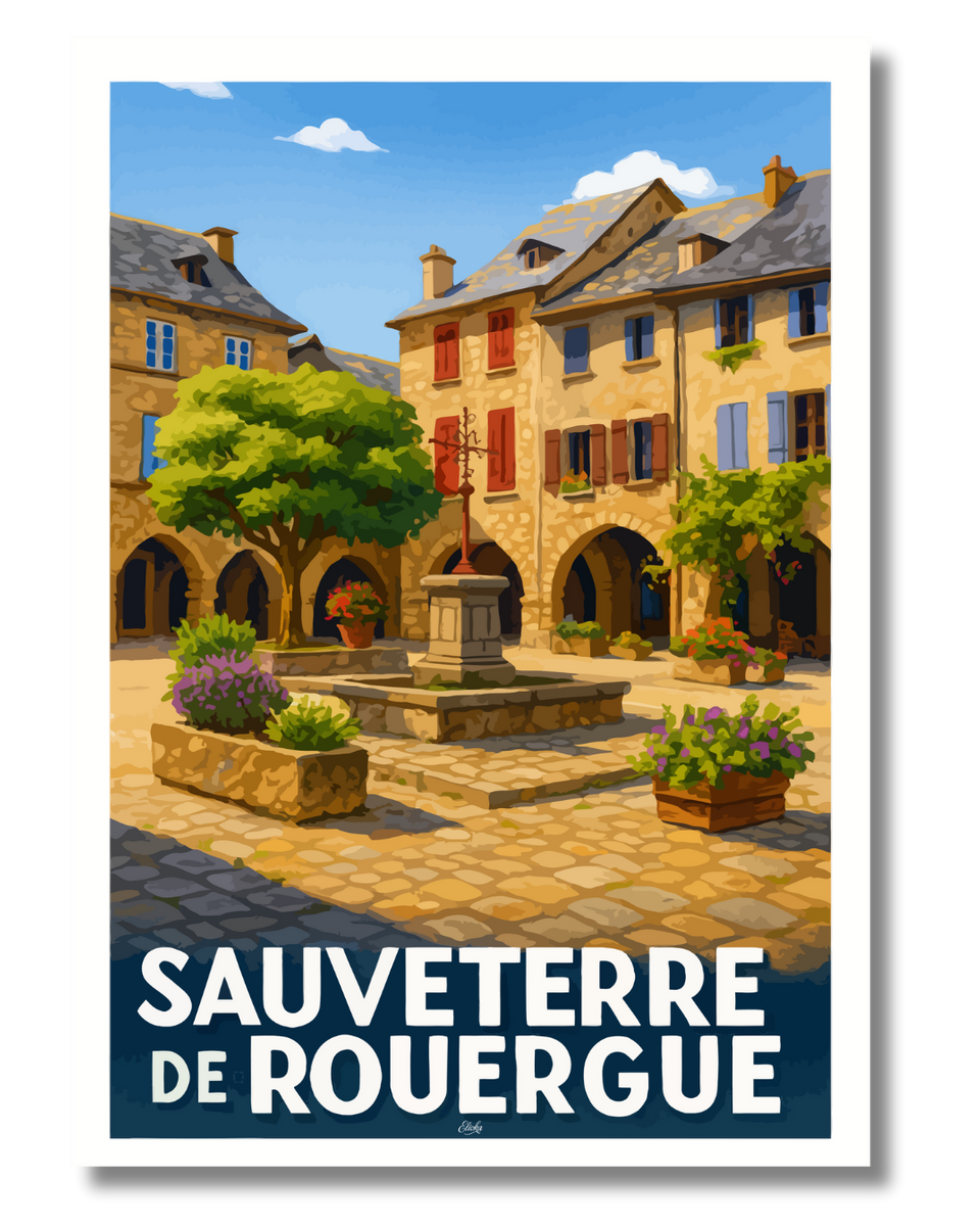 Affiche "Sauveterre de Rouergue"