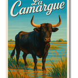 Affiche Taureau de Camargue