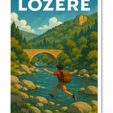 Affiche Vacances en Lozere