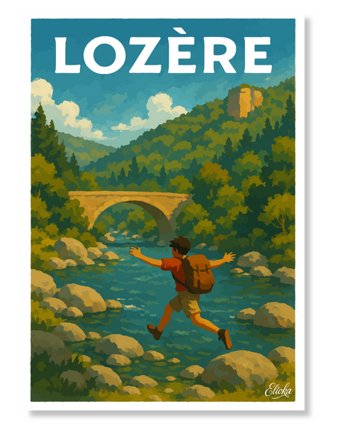 Affiche Vacances en Lozere
