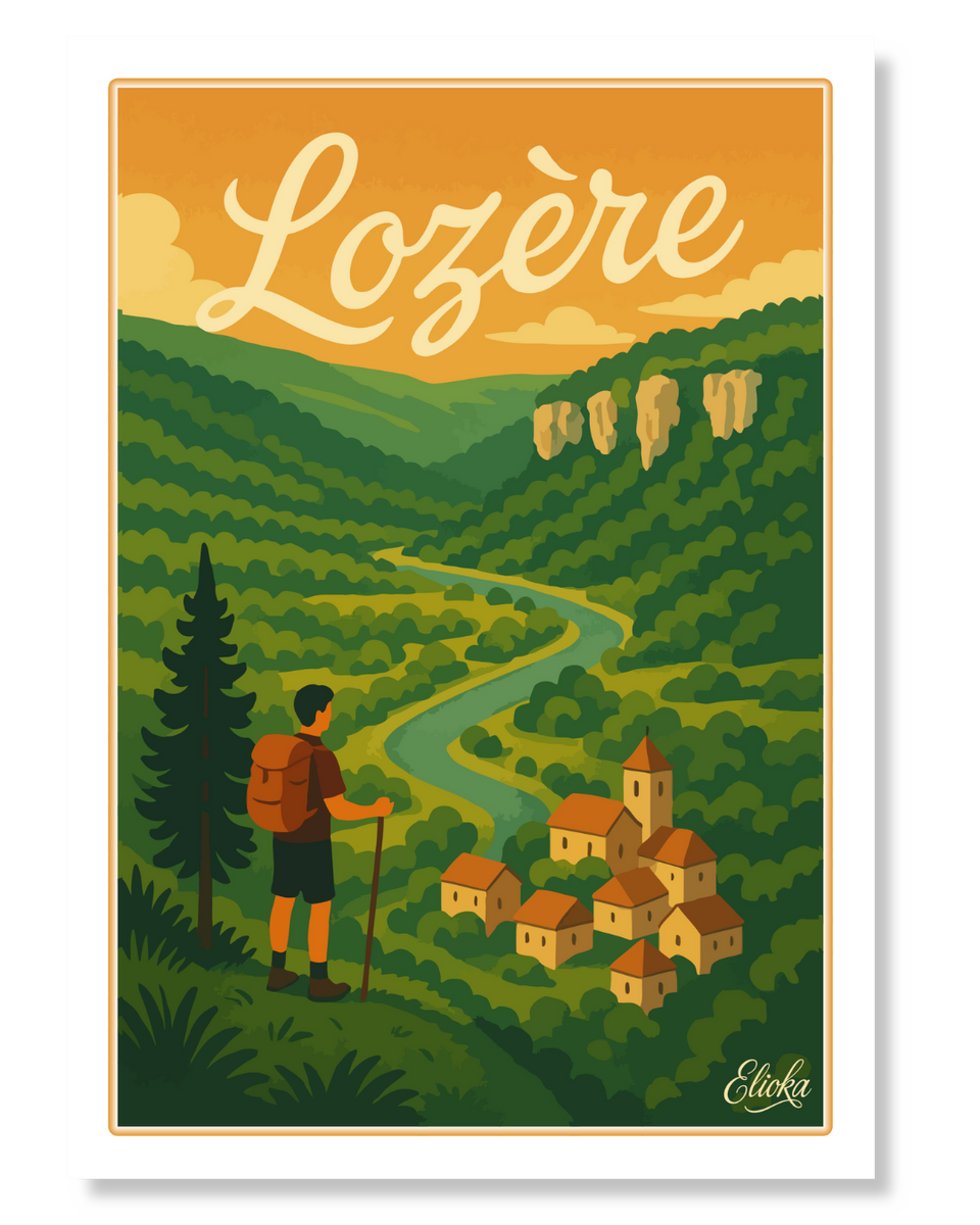 Affiche "Voyage en Lozère"