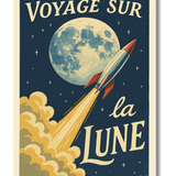 Affiche Voyage sur la Lune