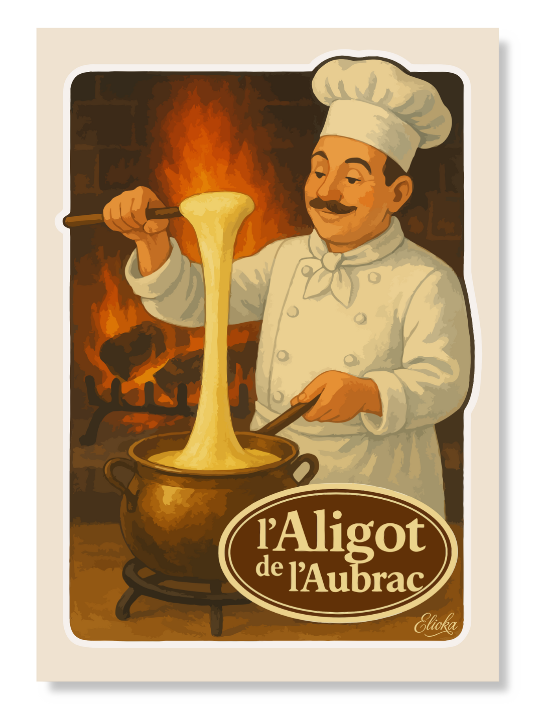Affiche l'Aligot de l'Aubrac