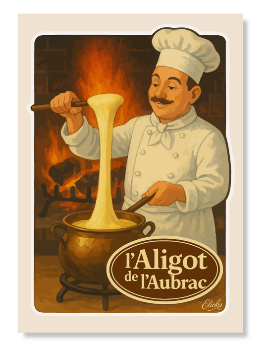 Affiche l'Aligot de l'Aubrac