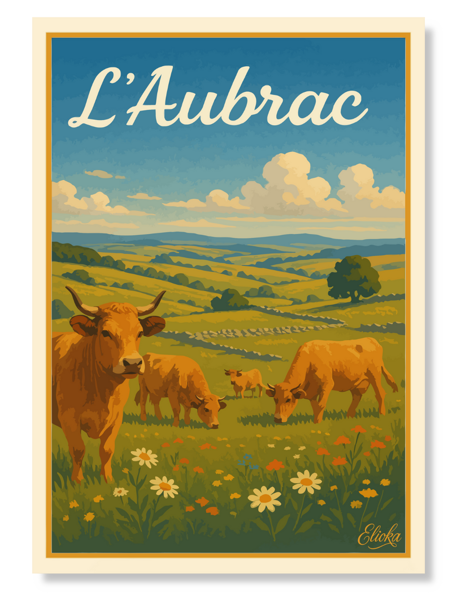 Affiche ''l'Aubrac''