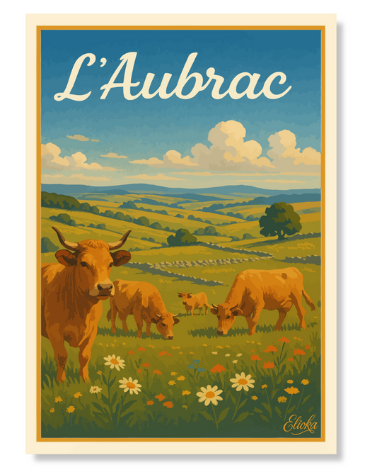 Affiche ''l'Aubrac''