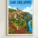 Affiche Saint Cirq Lapopie