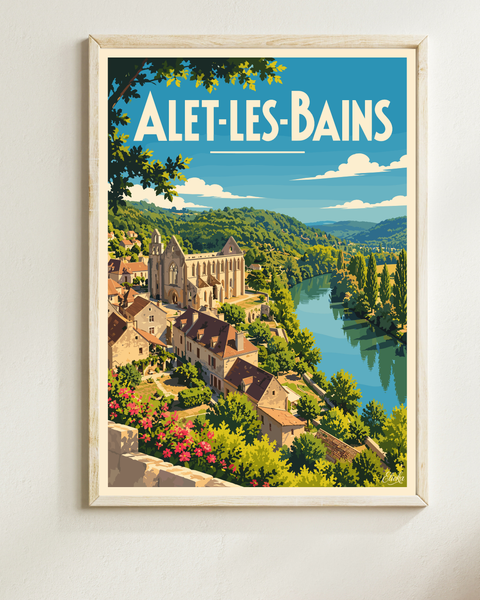 Alet les Bains Affiche