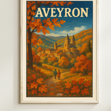 Affiche Aveyron Automne