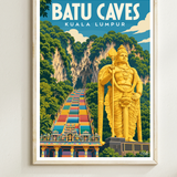Affiche Batu Caves Kuala Lumpur