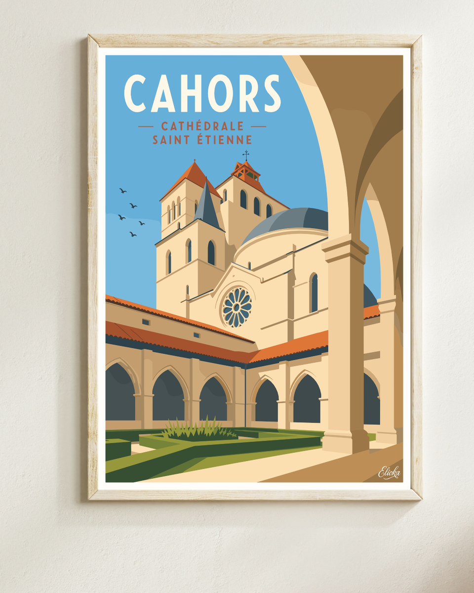 Affiche Cahors Cathédrale Saint Étienne