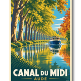 Affiche Canal du Midi - Aude