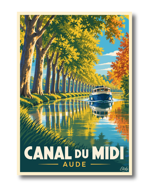 Affiche Canal du Midi - Aude