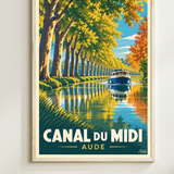 Affiche Canal du Midi - Aude