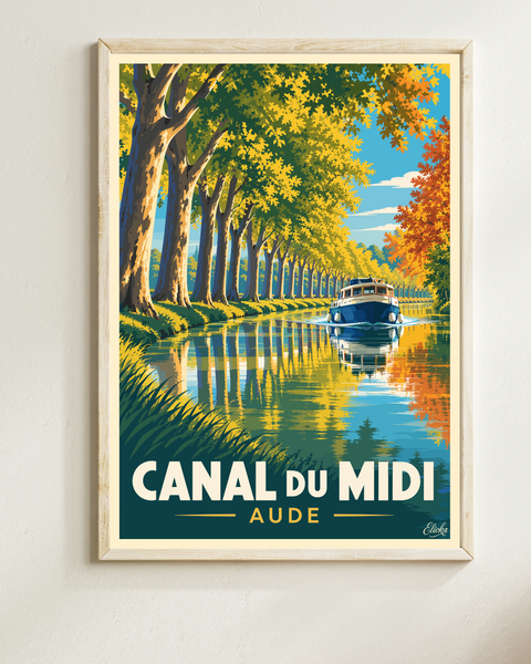 Affiche Canal du Midi - Aude